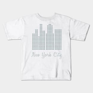 New York City dotted skyline Kids T-Shirt